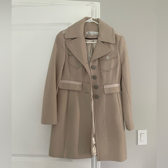 Kenneth Cole tan wool peacoat 8P - Picture 1 of 2